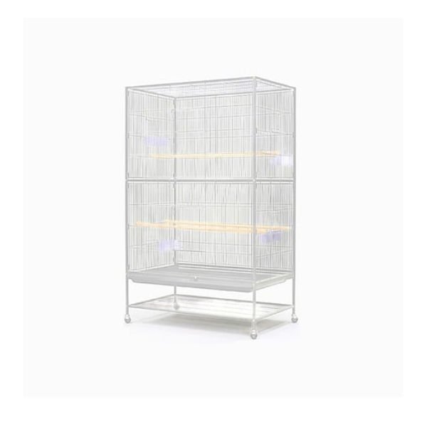 Dayang Tekerlekli Ayak Geniş Papağan Kafesi Beyaz 90x58.4x152.4 Cm