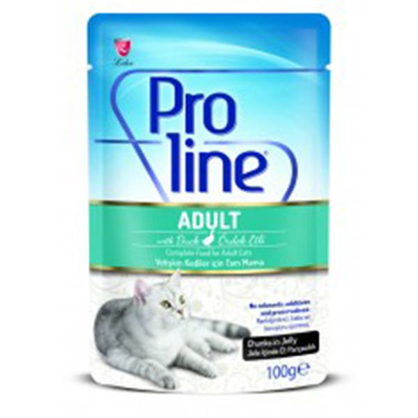 Proline Ördekli Pouch Jelly Yetişkin Konserve Kedi Maması 100 Gr