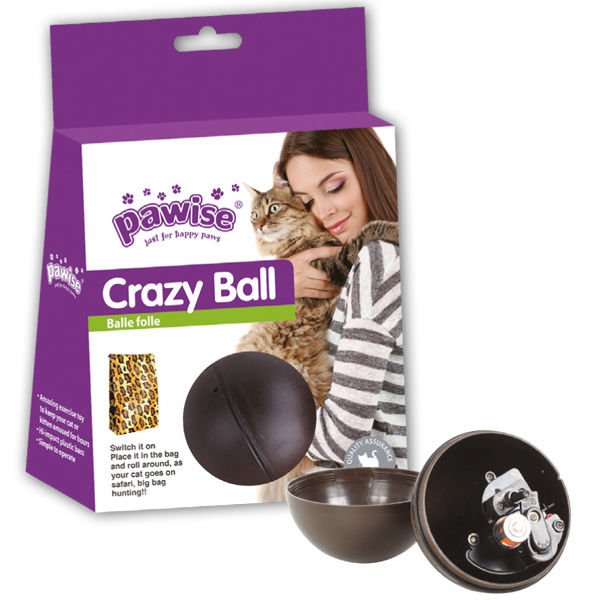 Pawise Crazy Ball Hareketli Kedi Topu Oyuncağı 8.5 Cm