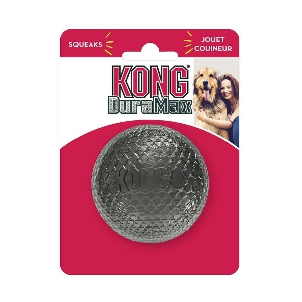 Kong Duramax Top Sesli Köpek Oyuncağı Medium Siyah