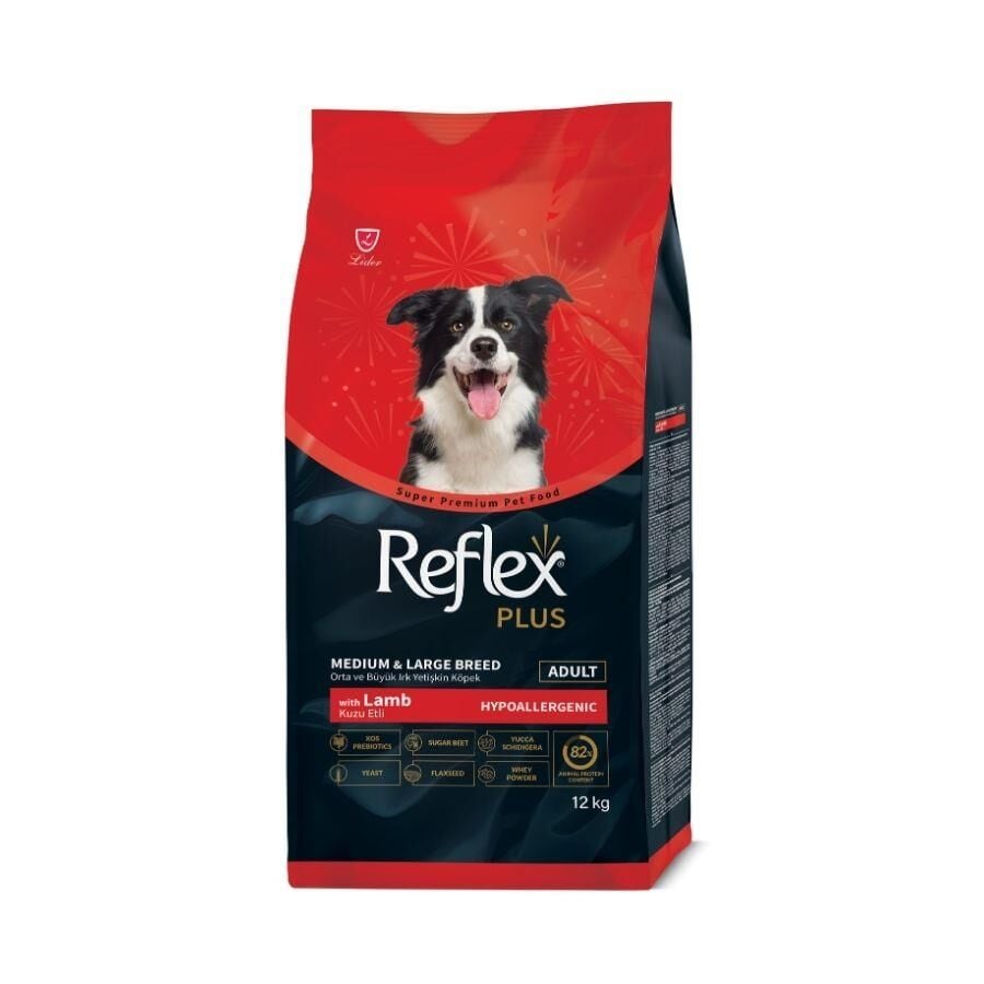 Reflex Plus Hypoallergenic Kuzu Orta ve Büyük Irk Köpek Maması 12 Kg