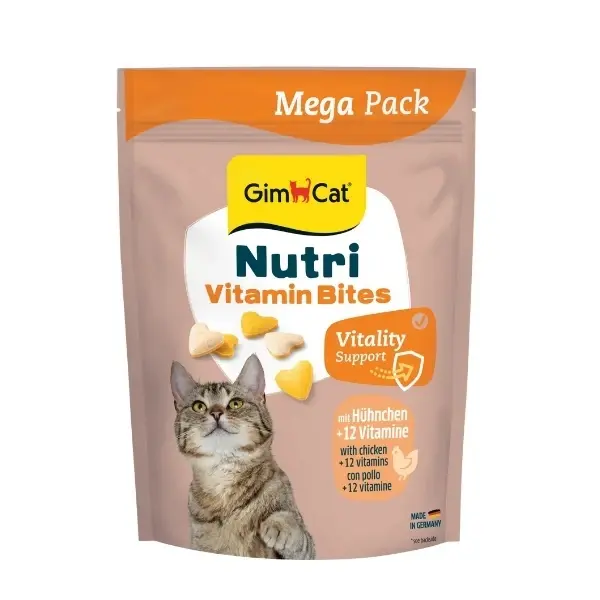 Gimcat Nutri Vitamin Tavuklu Bağışıklık Destekleyici Kedi Ödül Maması 1 Adet 425 Gr