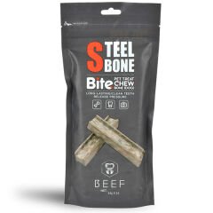 Steel Bone Biftekli Köpek Ödül Kemigi 16x14 Gr