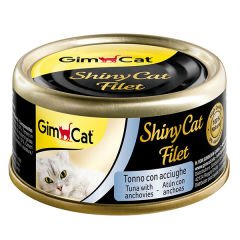 Gimcat Shinycat Kıyılmış Fileto Tuna Ançuez Yetişkin Konserve Kedi Maması 70 Gr