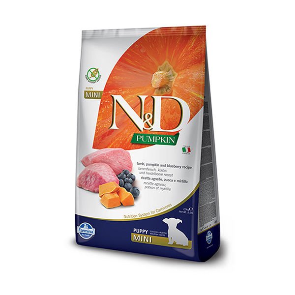 N&D Balkabaklı Kuzu Etli Küçük Irk Yavru Köpek Maması 2.5 Kg