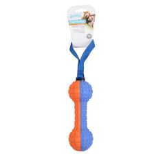 Pawise Squeaky Foam Dummbell Handle Köpek Oyuncağı Mavi/Turuncu