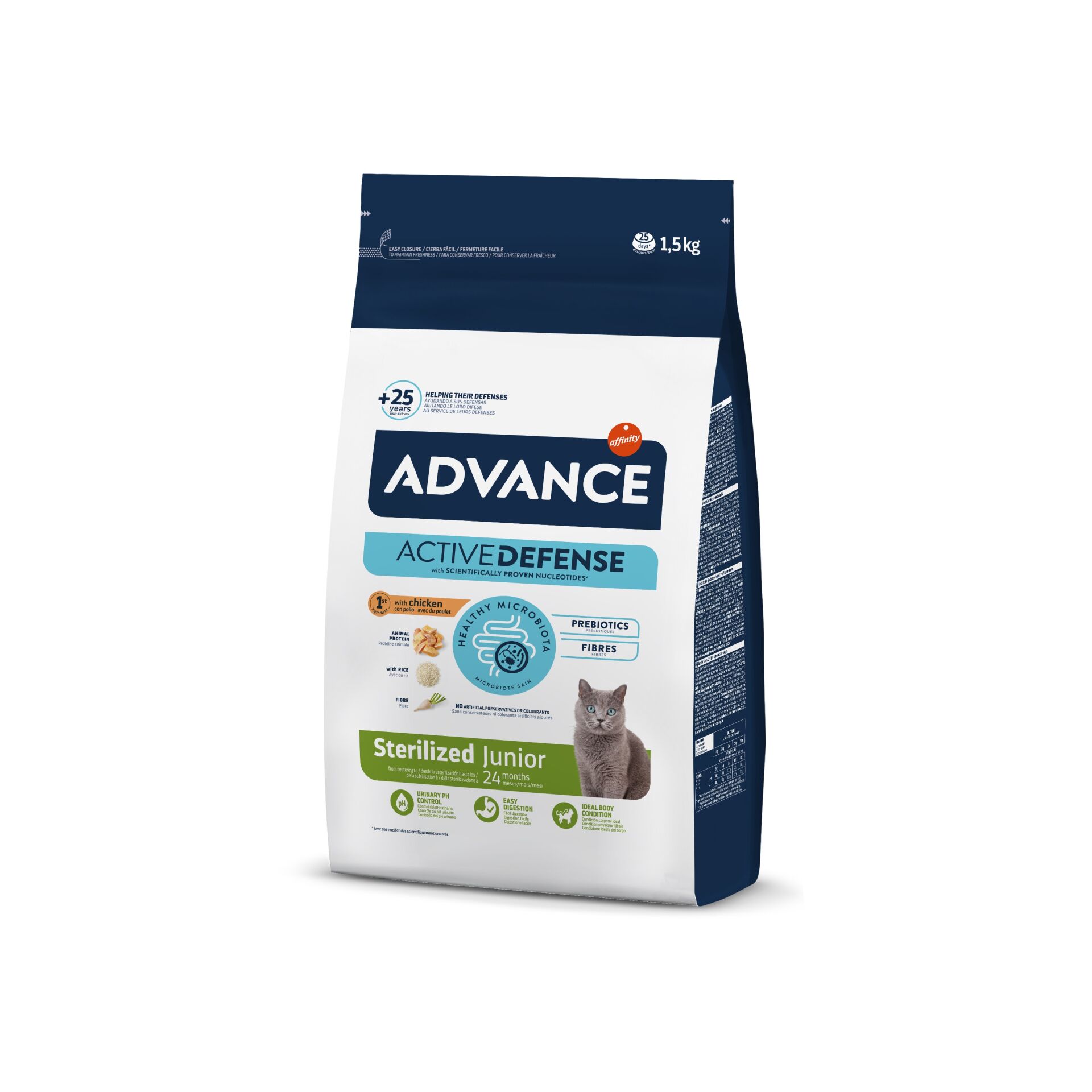 Advance Junior Kısırlaştırılmış Tavuklu Yavru Kedi Maması 1,5 kg