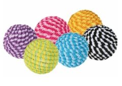 Trixie Spiral Desenli Örgü Top Kedi Oyuncağı 4.5 Cm