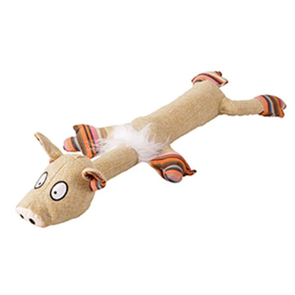 Flamingo Kumaş Domuz Şekilli Köpek Oyuncağı 64 Cm