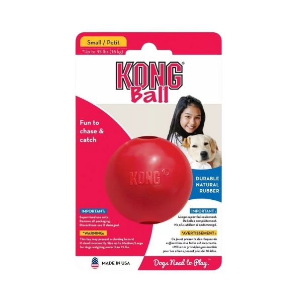 Kong Delikli Top Şeklinde Çok Amaçlı Köpek Oyuncağı Small