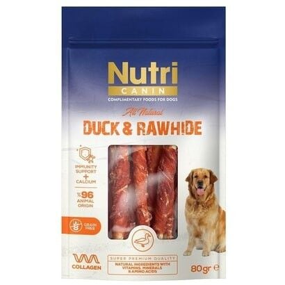 Nutri Canin Ördek Eti Sargılı Kemik Köpek Ödülü Small 80 Gr
