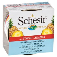 Schesir Ton Balık ve Ananaslı Konserve Kedi Maması 75 Gr