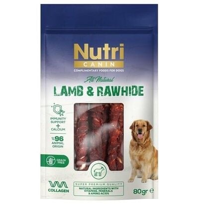 Nutri Canin Kuzu Etli Sargılı Kemik Köpek Ödülü Small 80 Gr