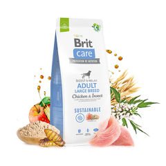Brit Care Sustainable Tavuklu ve Böcek Proteinli Büyük Irk Yetişkin Köpek Maması 3 Kg