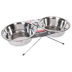 Flamingo Duo Dinner Kedi ve Köpek Çelik Mama Kabı 2 Adet 16 Cm