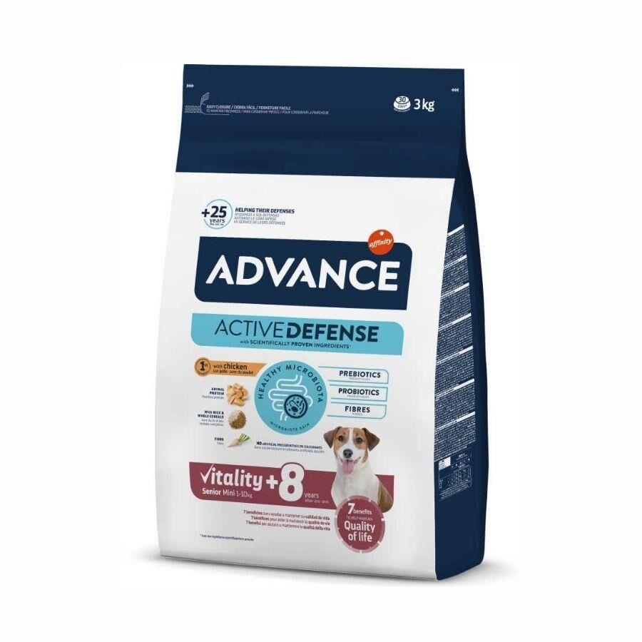 Advance Mini Senior Küçük Irk Tavuklu Yaşlı Köpek Maması 3 kg