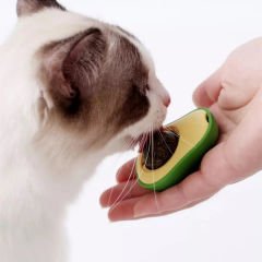 Avokado Catnipli Kedi Çimi Topu Kedi Nanesi Oyuncağı Yeşil 45x33x60 Mm