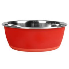 Flamingo Weritable Çelik Köpek Mama Kabı Kırmızı 1900 Ml