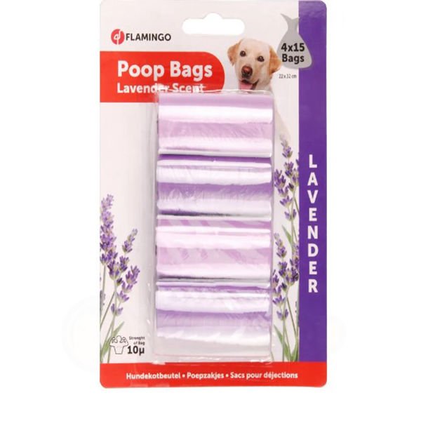Flamingo Köpek Dışkı Toplama Torbası Lavantalı 4x15 Cm