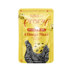 Pramy Omega Plus Jelly Tavuklu Ve Peynirli Yetişikin Kedi Konserve Maması 70 gr