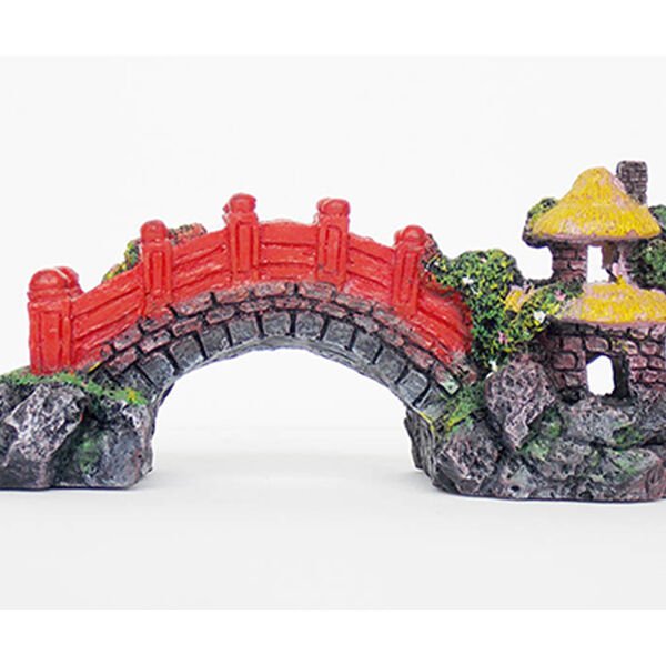 Dophin King Akvaryum Dekoru Aksesuarı Köprü 21x10x8 Cm
