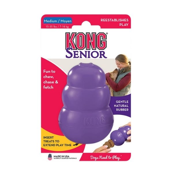 Kong Senior Ödül Hazneli Hafif Yumuşak Yaşlı Köpek Oyuncağı Medium 8,6x5,7x5,7 Cm