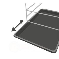 Flamingo Tel Köpek ve Kedi Kafesi Siyah Medium 47x77x55 Cm