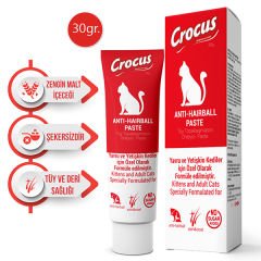 Crocus Anti Hairball Yavru ve Yetişkin Kedi Malt Macunu 30 Gr
