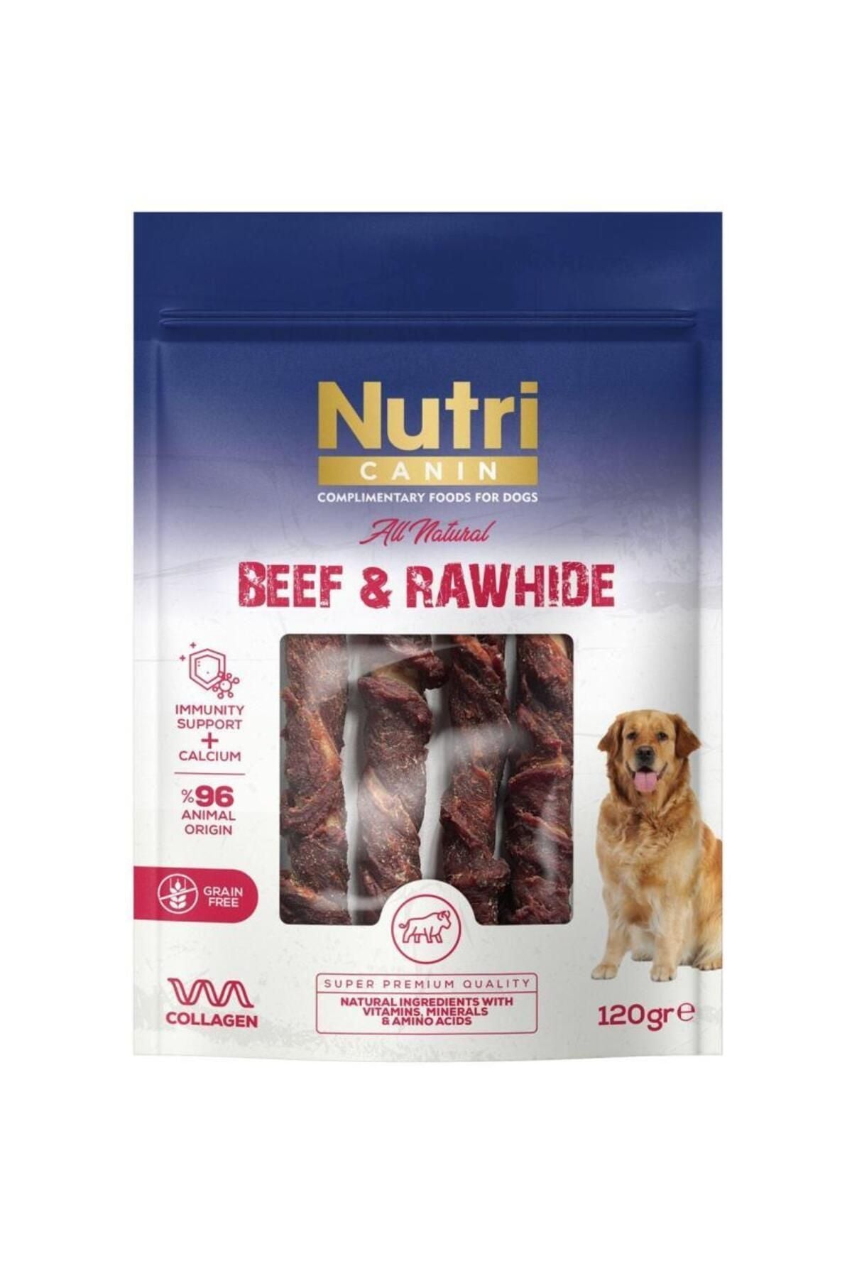 Nutri Canin Rawhide Sığır Eti Sargılı Kemik Köpek Ödülü 120 Gr