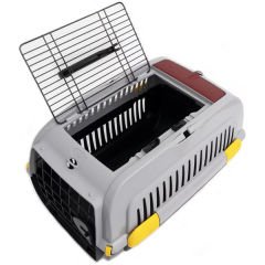 Aquael Comfy Üstü Açılır Köpek ve Kedi Taşıma Çantası Gri 58x38x38.5 Cm