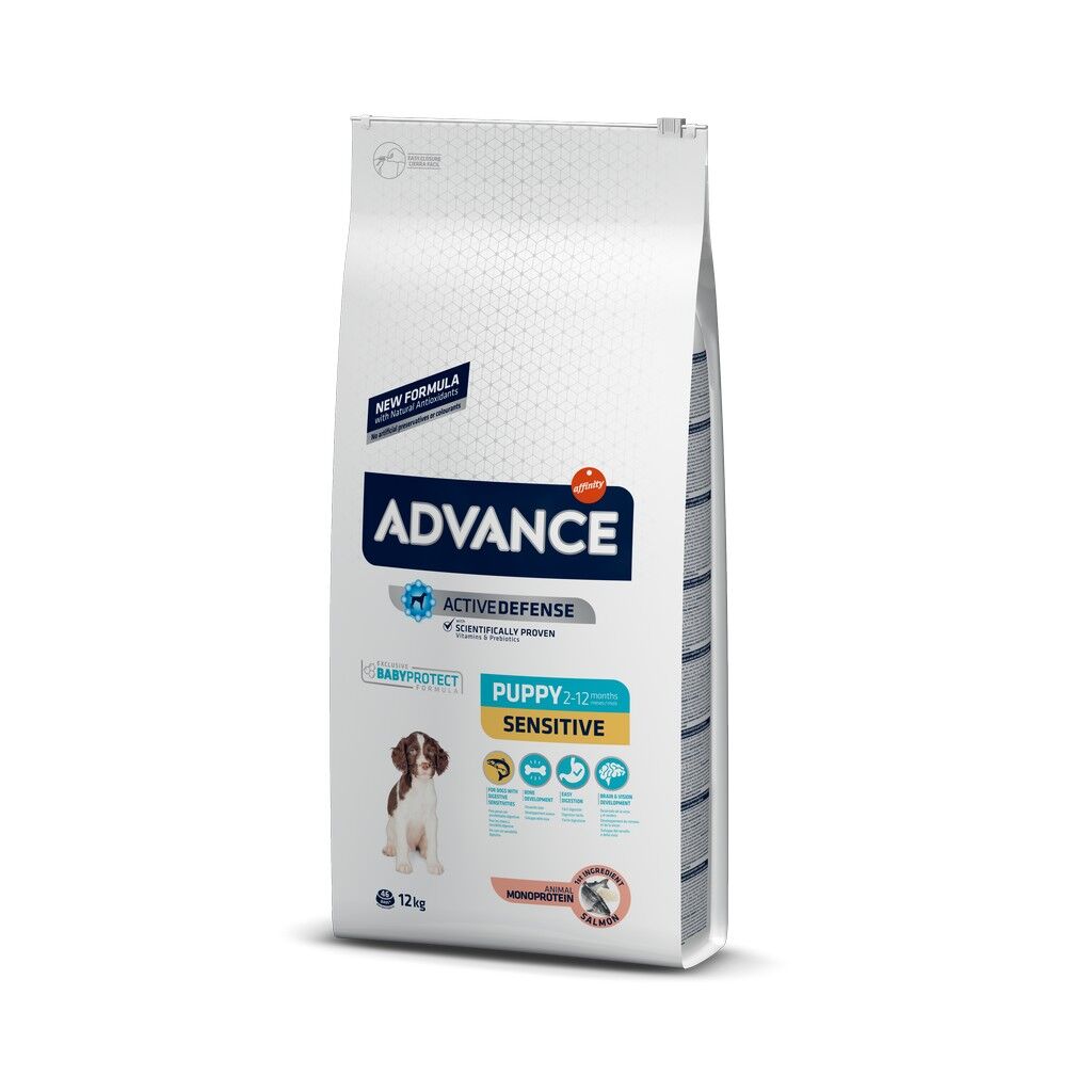Advance Puppy Sensitive Deri ve Tüy Sağlığı Özel Somonlu Yavru Köpek Maması 12 kg