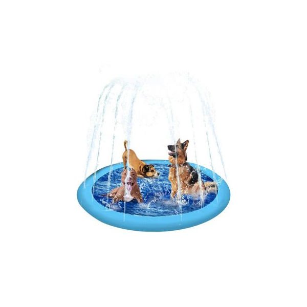Pawise Şişme Su Fışkırtmalı Şişme Köpek Yatağı Mavi 100 Cm