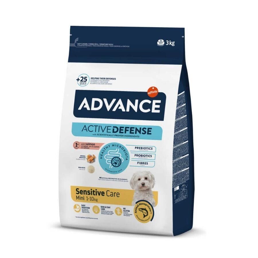 Advance Sensitive Care Deri ve Tüy Sağlığı Özel Somonlu Küçük Irk Yetişkin Köpek Maması 3 kg