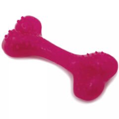 Aquael Comfy Dental Naneli Diş Kaşıyıcı Köpek Kemik Oyuncağı Pembe 8.5 Cm