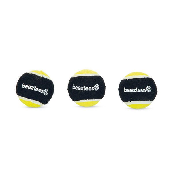 Beeztees Tenis Topu Köpek Oyuncağı Siyah 3 Adet 6.3 Cm