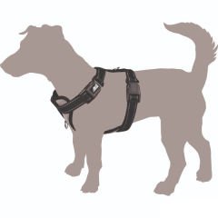 Flamingo Milou Köpek Göğüs Tasması Small Gri 30-45 Cm