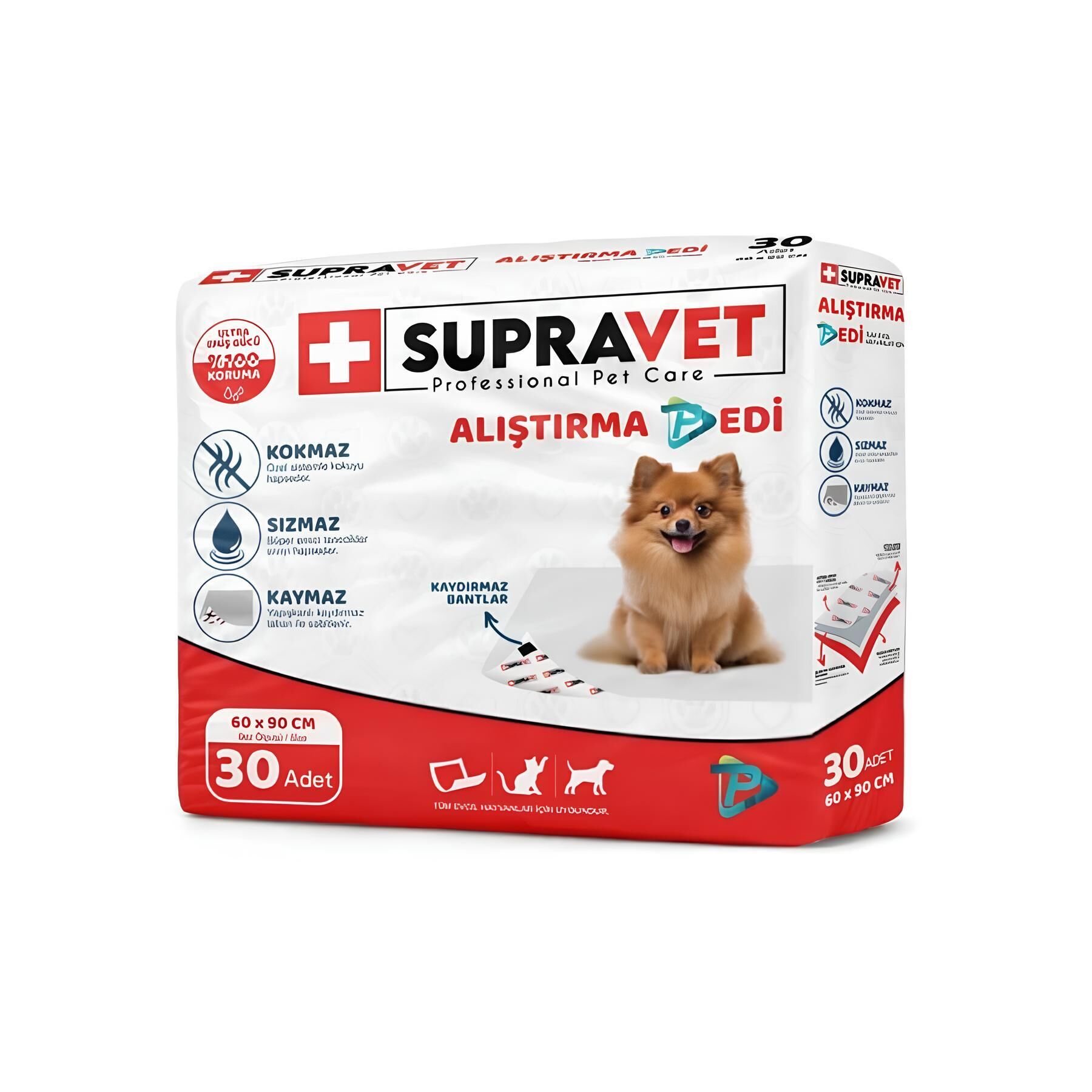 Supravet Köpek Çiş Eğitim Pedi 60x90 cm 30'lu