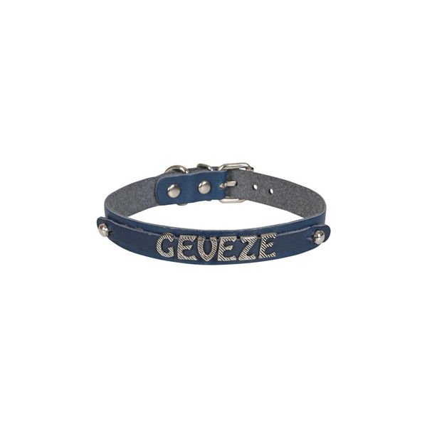 Cattie İsimlikli El Yapımı Gerçek Deri Kedi Boyun Tasması Small Royal Mavi 1x16-20 Cm