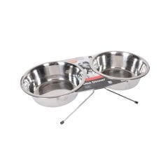 Karlie Köpek Mama Kabı ikili Çelik 2x1600 Ml 21 Cm