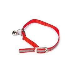 Beeztees Reflektörlü Zilli Kedi Boyun Tasması Kırmızı 10x32.5 Cm