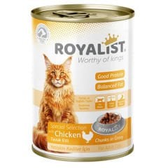 Royalist Tavuklu Parça Etli Gravy Yetişkin Konserve Kedi Maması 400 Gr