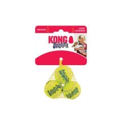 Kong Air Sq Sesli Tenis Top Köpek Oyuncağı Xsmall 3 Adet 4 Cm