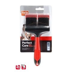 Karlie Pro Perdahlı 2 Taraflı Yumuşak Köpek Tüy Tarama Fırçası