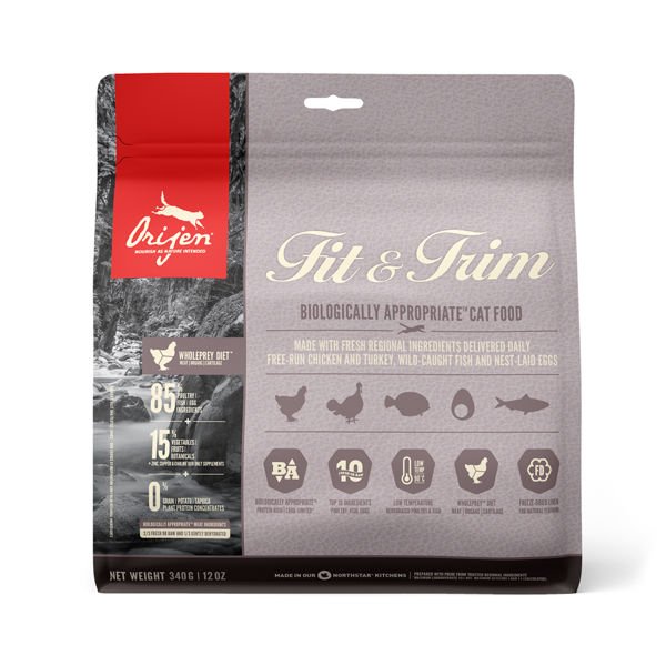 Orijen Fit-Trim Tahılsız Kilo Kontrolü İçin Diyet Kedi Maması 340 Gr