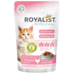 Royalist Kitten Tahılsız Tavuklu Jöleli Yavru Konserve Kedi Maması 85 Gr