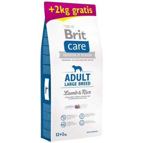 Brit Care Adult Large Kuzu Etli ve Pirinçli Büyük Irk Yetişkin Köpek Maması 12+2 Kg Hediyeli