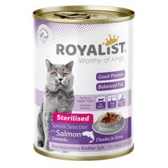 Royalist Gravy Somonlu Kısırlaştırılmış Konserve Kedi Maması 400 Gr
