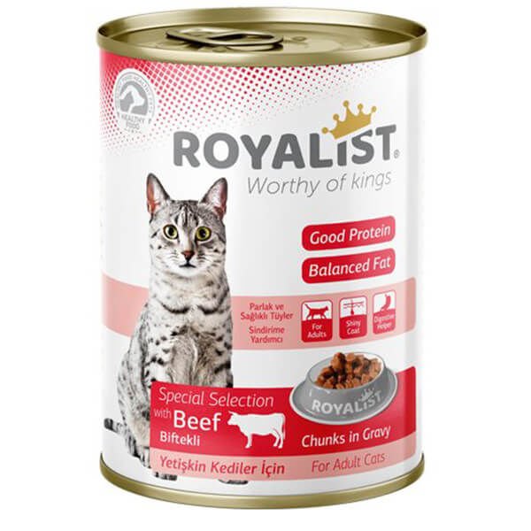 Royalist Biftekli Gravy Yetişkin Konserve Kedi Maması 400 Gr