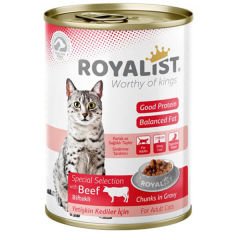 Royalist Biftekli Gravy Yetişkin Konserve Kedi Maması 400 Gr