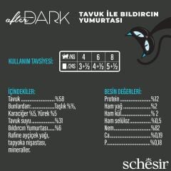 Schesir After Dark Tavuk ile Bıldırcın Yumurtası Et Suyunda Yetişkin Kedi Konservesi 80 gr